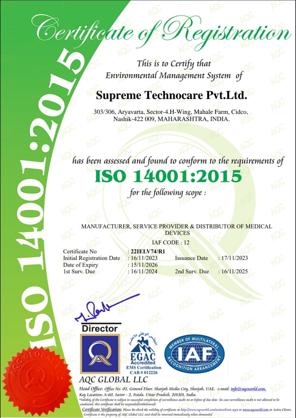 Certificates